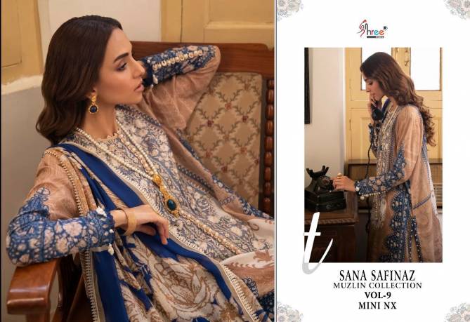 Shree Sana Safinaz Muzlin 9 Mini Nx Wholesale Pakistani Salwar Suits Catalog
